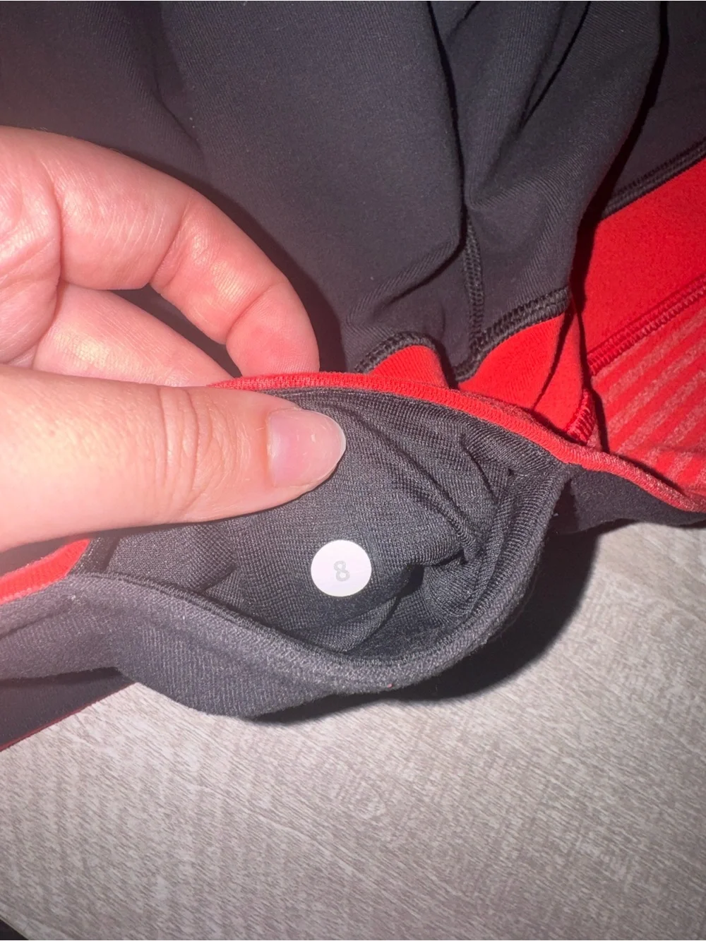 Lululemon Black Shorts with Red / Pink Waistband
